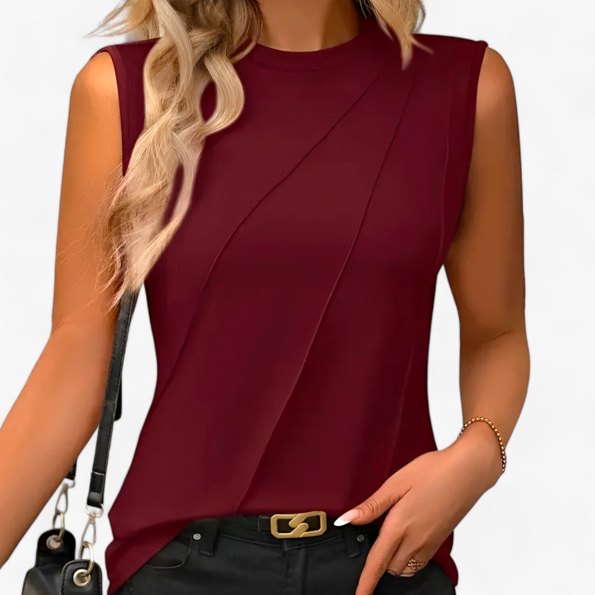 Leichte Damen Sommerbluse Slim Fit