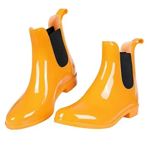 Damenstiefel Chelsea Regen Gummistiefel wasserdicht
