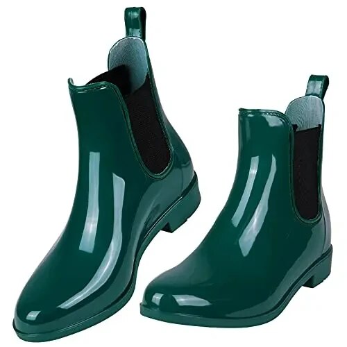 Damenstiefel Chelsea Regen Gummistiefel wasserdicht