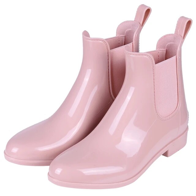 Damenstiefel Chelsea Regen Gummistiefel wasserdicht