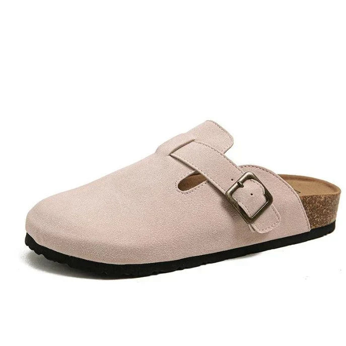 Herren Wildleder Clogs mit Schnallenriemen