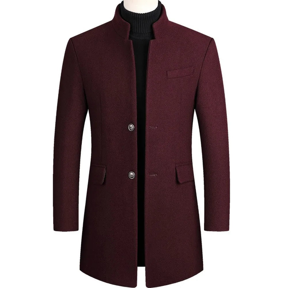 Elegantes Herren-Wollmantel - Klassisches Design & Hochwertige Qualität
