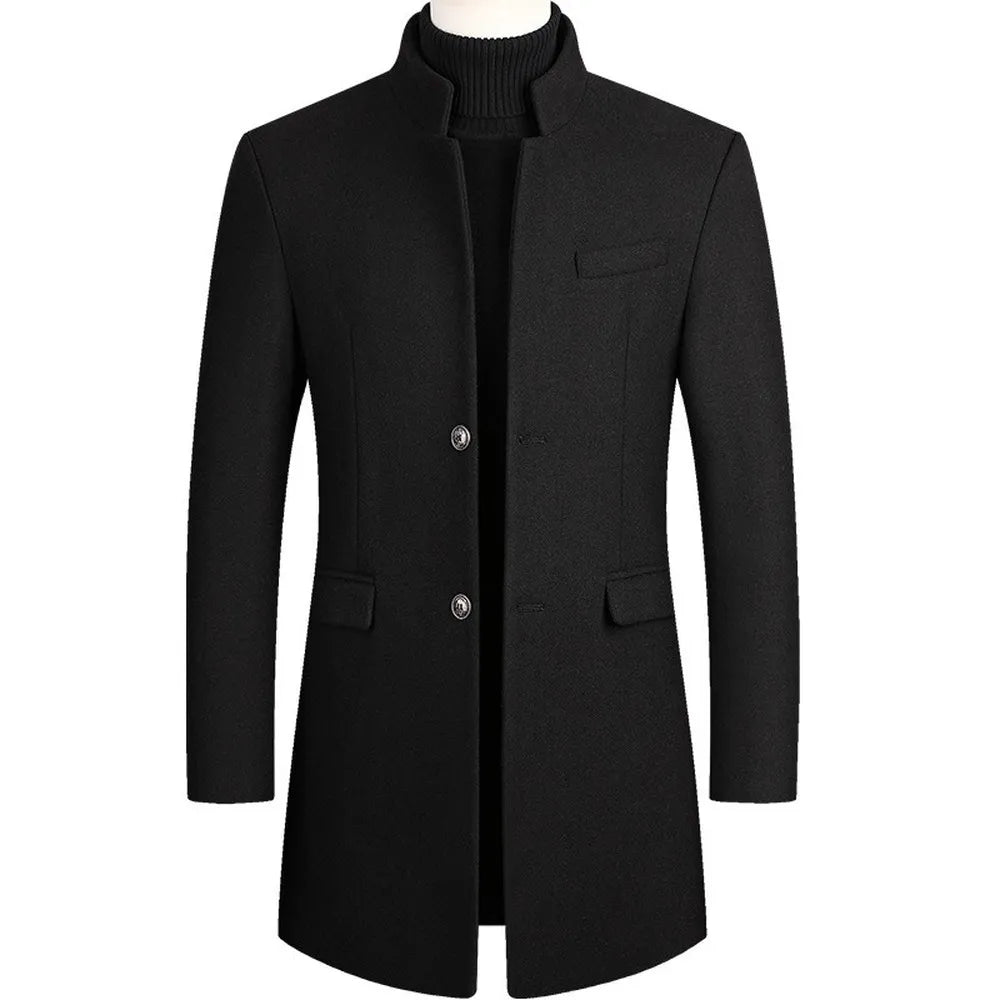 Elegantes Herren-Wollmantel - Klassisches Design & Hochwertige Qualität