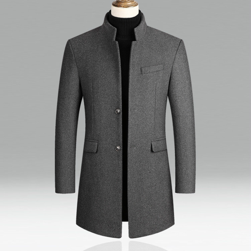 Elegantes Herren-Wollmantel - Klassisches Design & Hochwertige Qualität