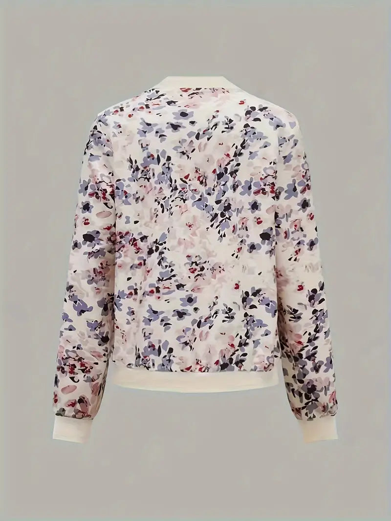 WW Bomberjacke mit Blumenmuster
