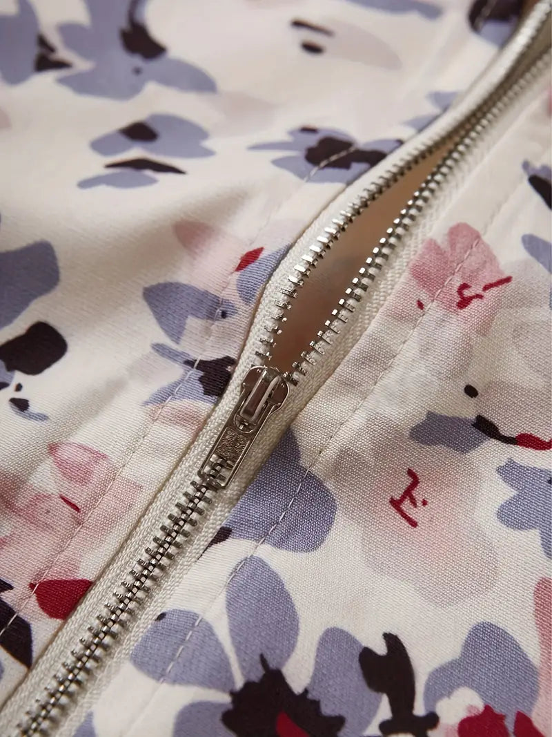 WW Bomberjacke mit Blumenmuster