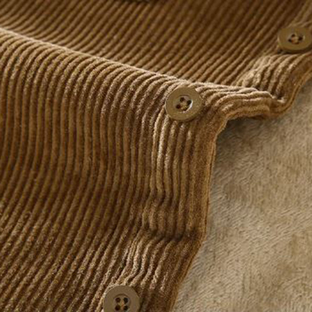 Langarm-Cordjacke mit Taschen