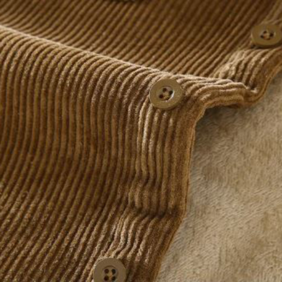Langarm-Cordjacke mit Taschen