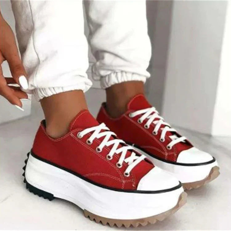 Damen Plateau Sneaker - Bequem & Elegant