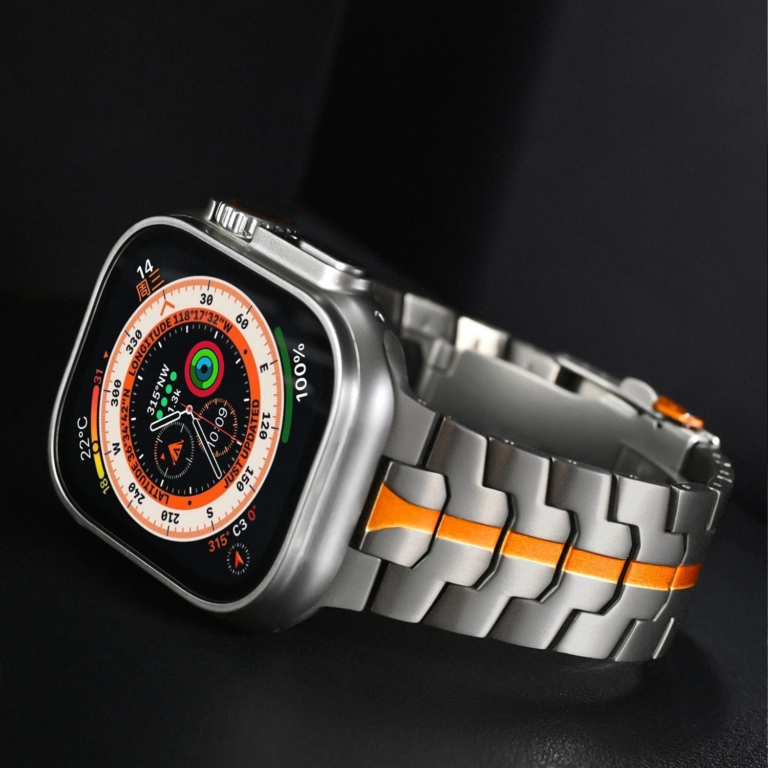 Apple Watch Armband Titan, Serie 1-9 & Ultra