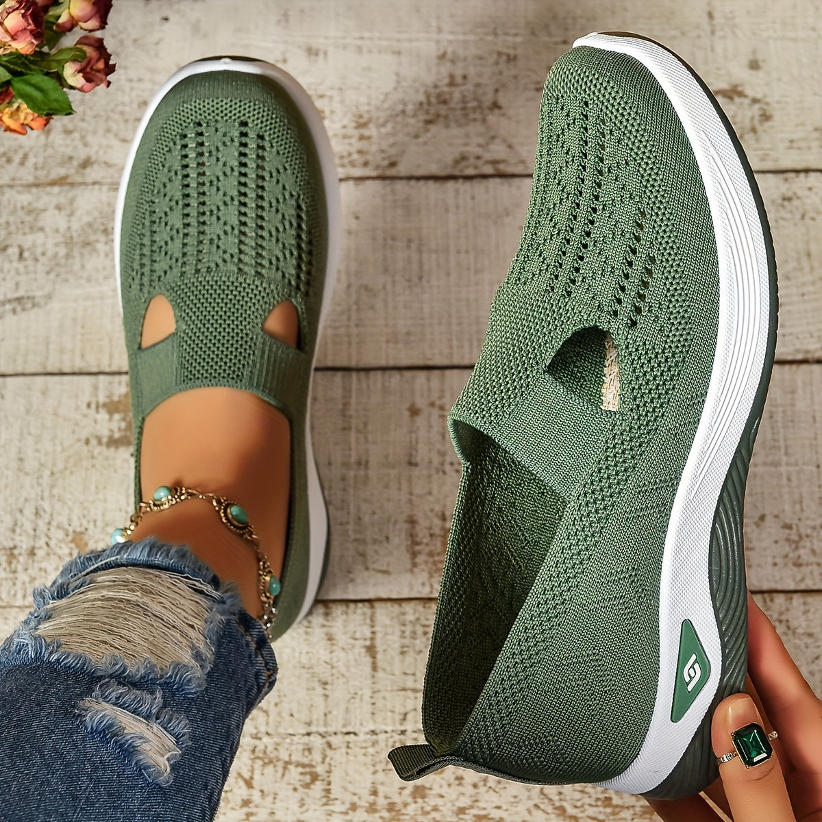 Orthopädische Damen-Slip-On Schuhe