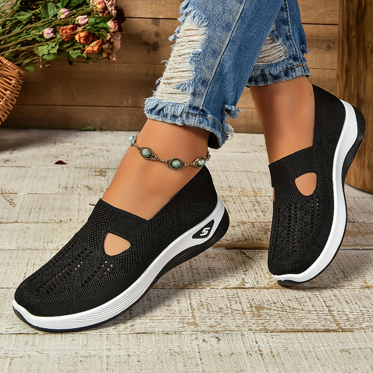 Orthopädische Damen-Slip-On Schuhe