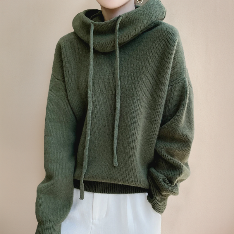 Damen Merino Rollkragenpullover