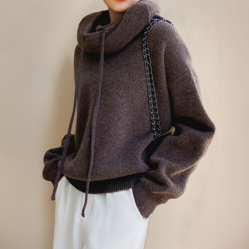Damen Merino Rollkragenpullover