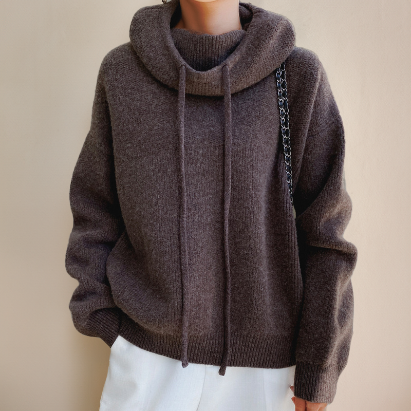 Damen Merino Rollkragenpullover