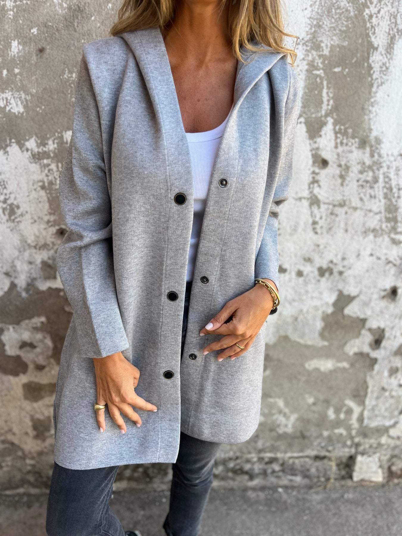Leichter Blazer mit Kapuze