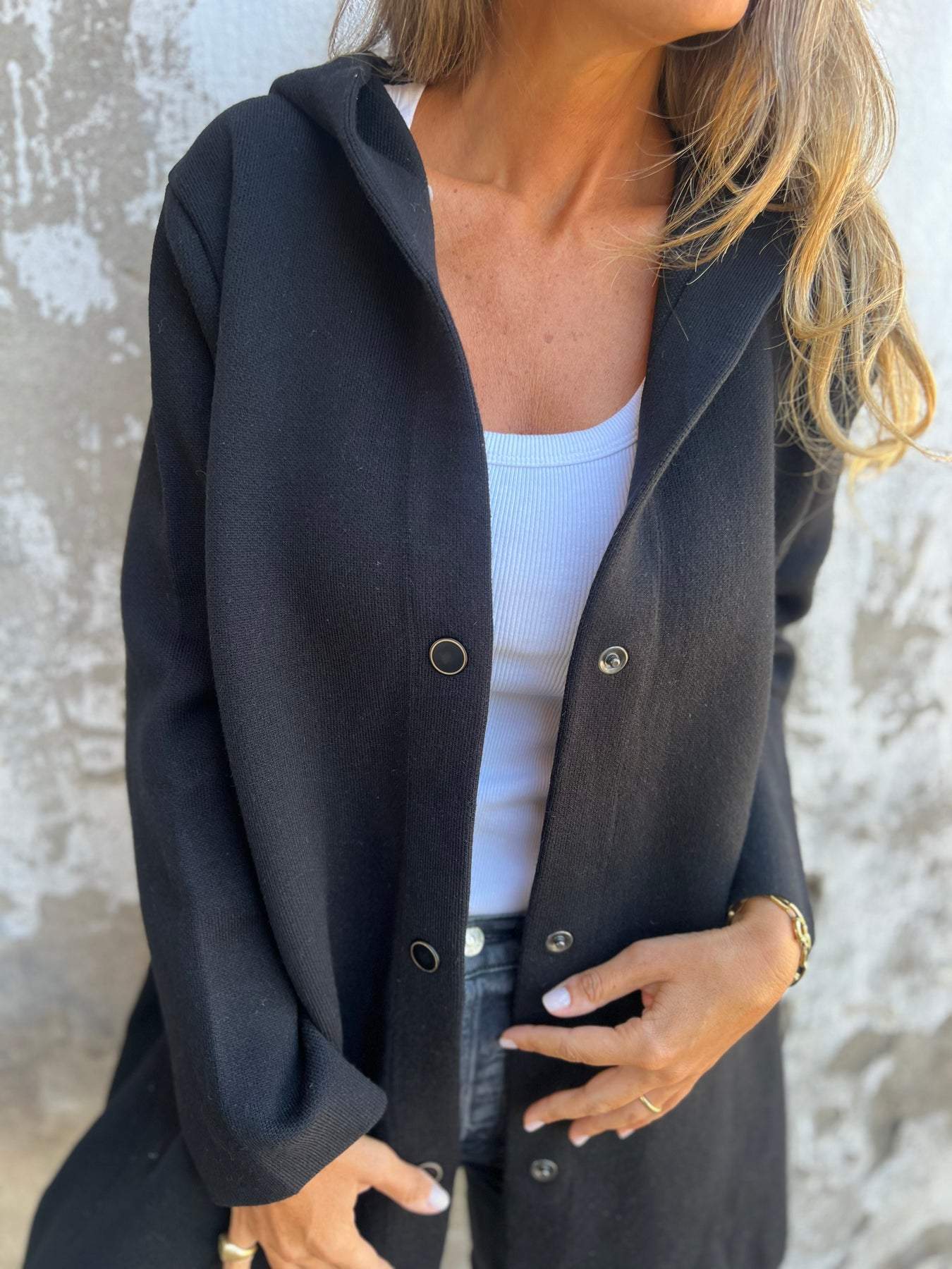 Leichter Blazer mit Kapuze
