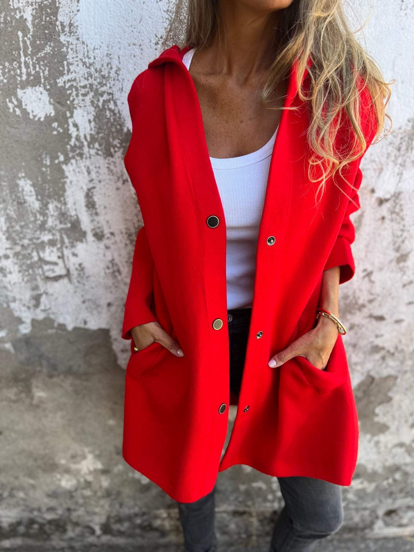 Leichter Blazer mit Kapuze