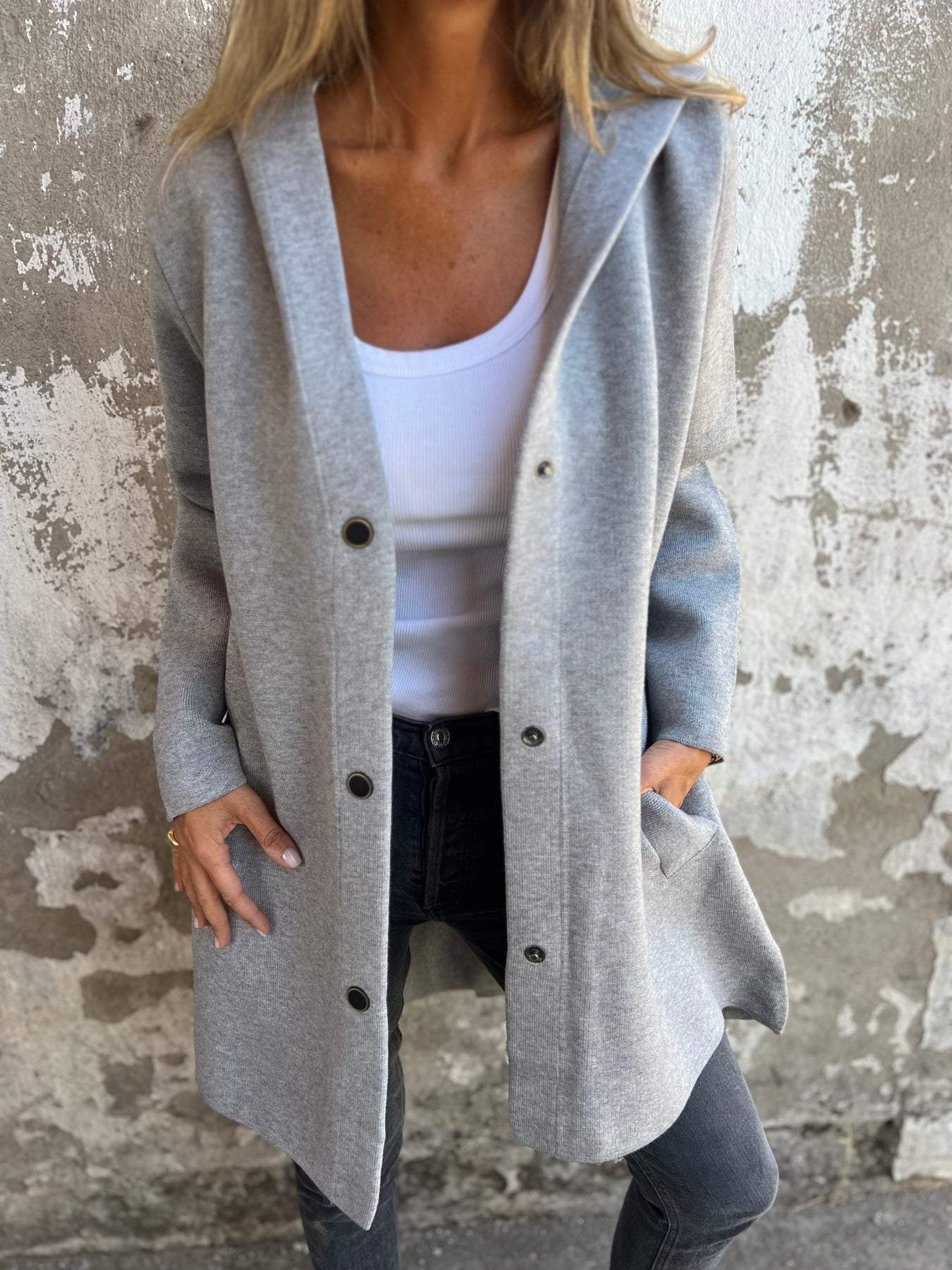 Leichter Blazer mit Kapuze