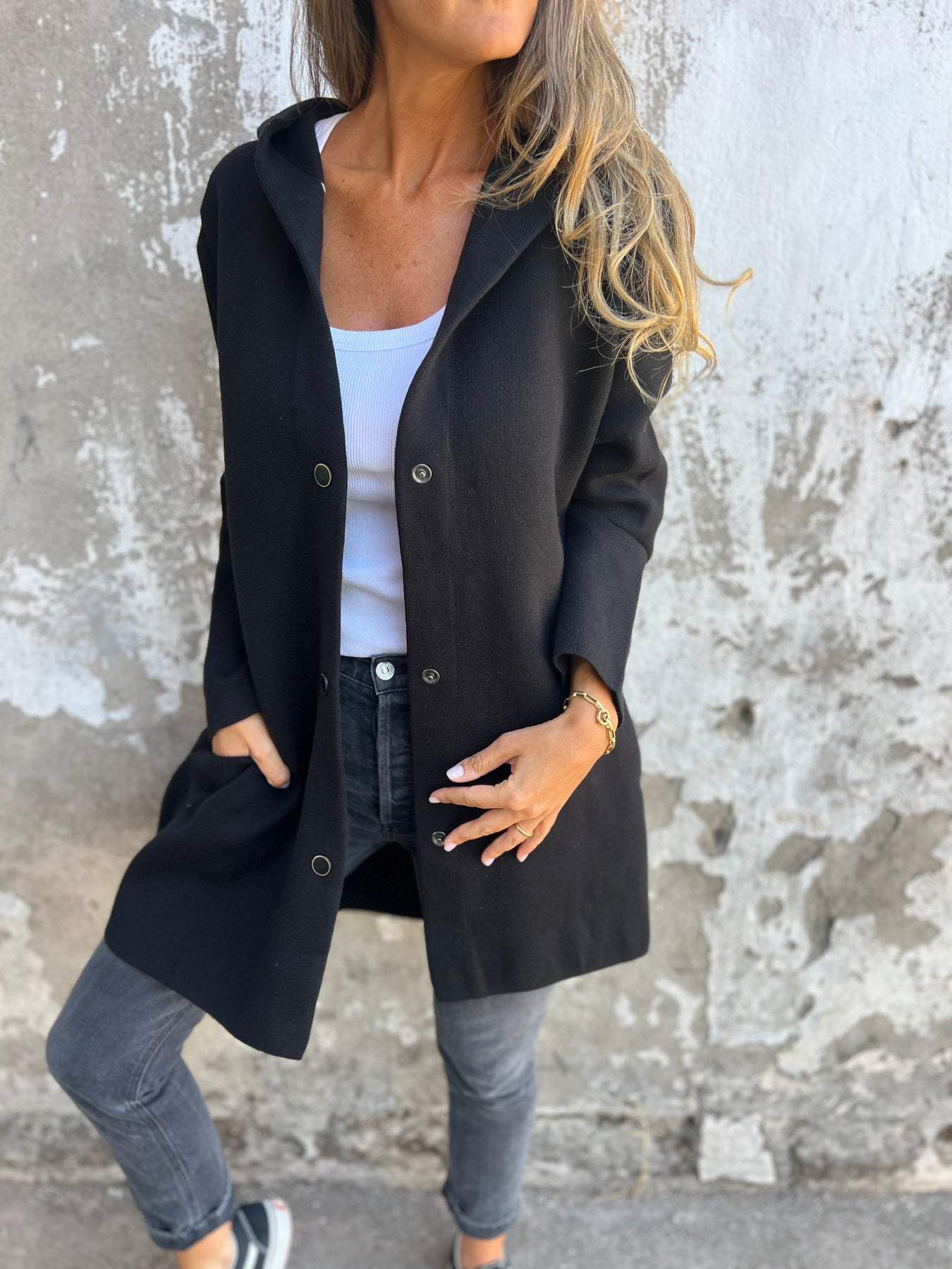 Leichter Blazer mit Kapuze