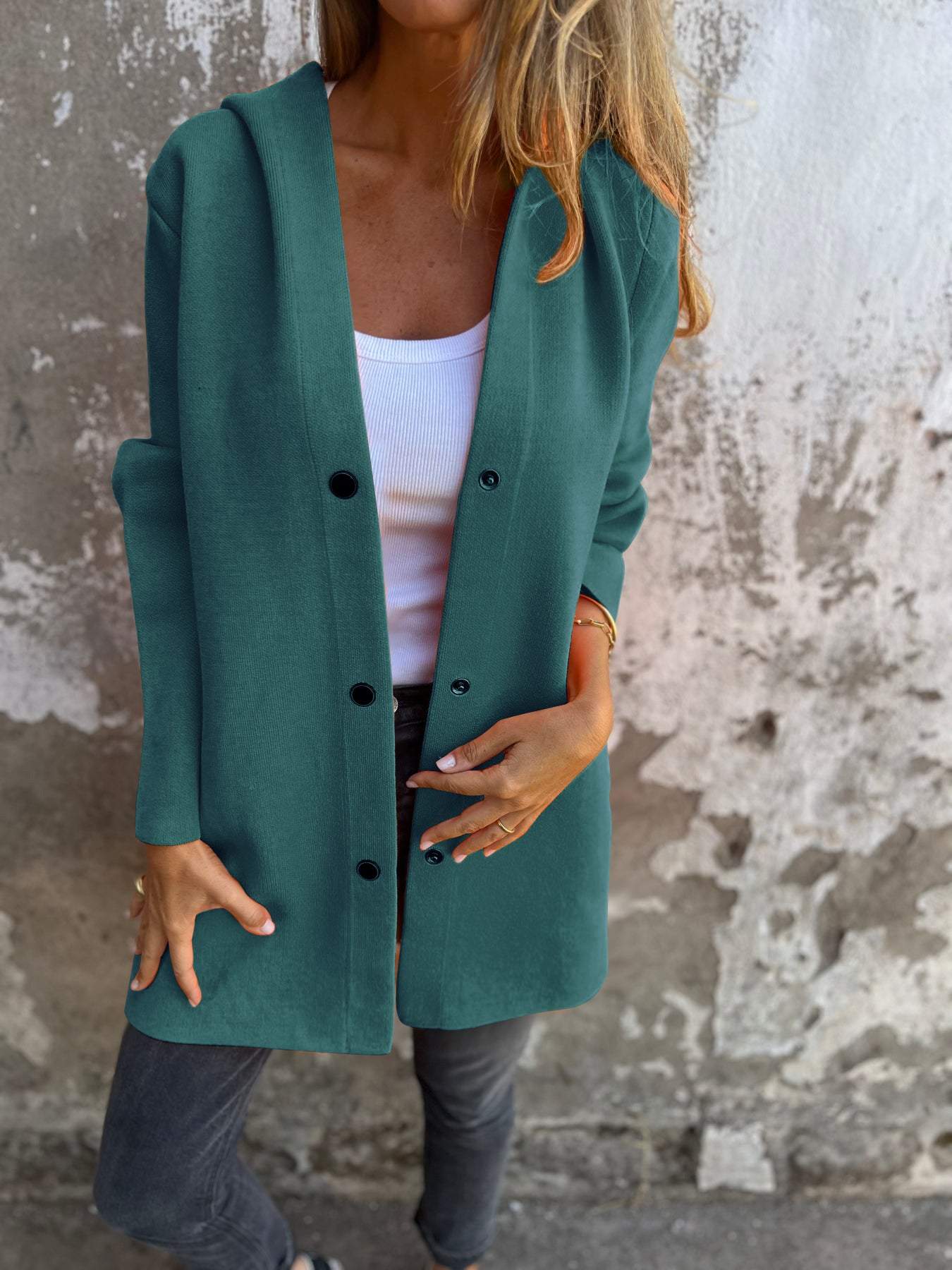Leichter Blazer mit Kapuze