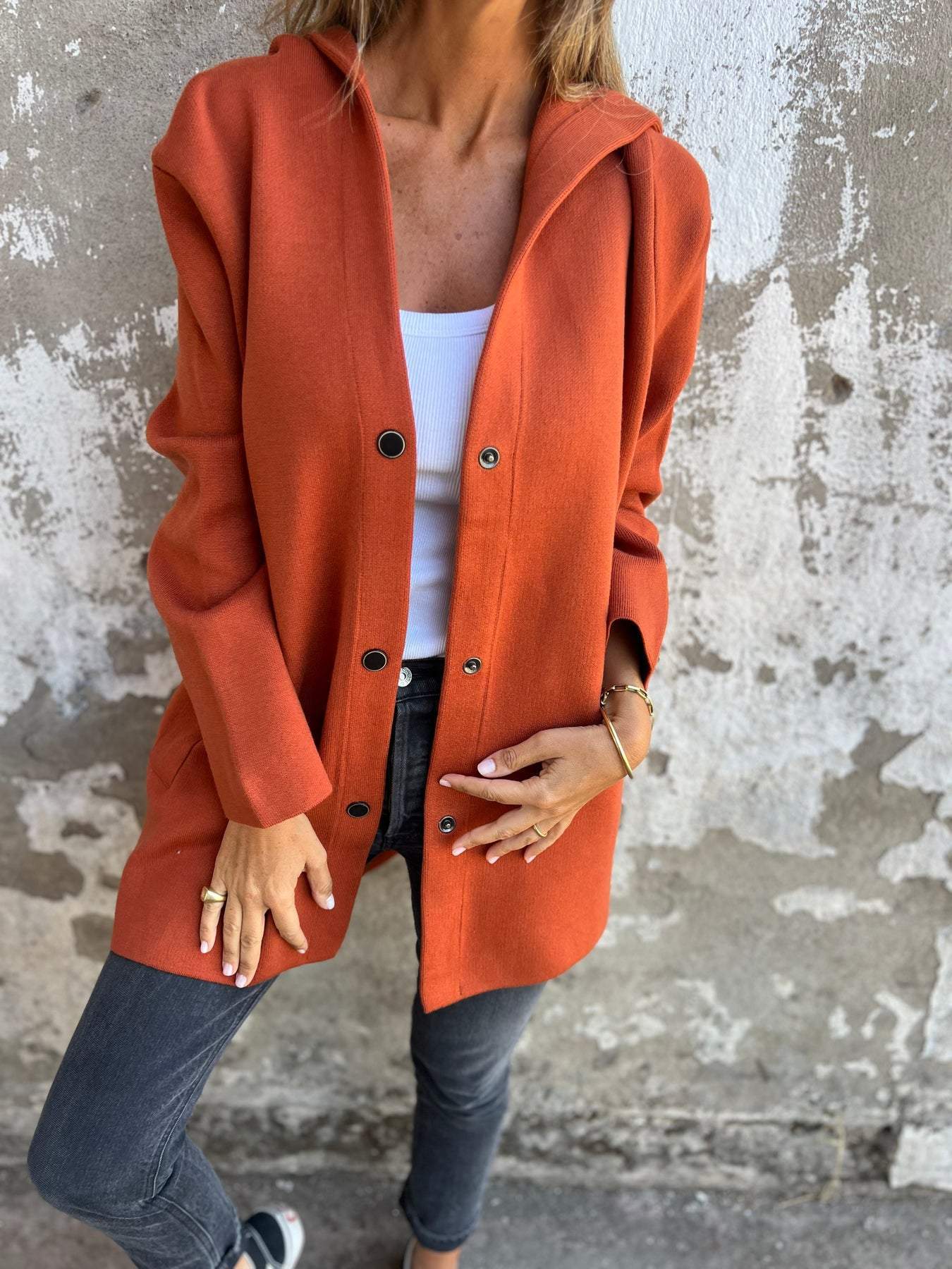 Leichter Blazer mit Kapuze