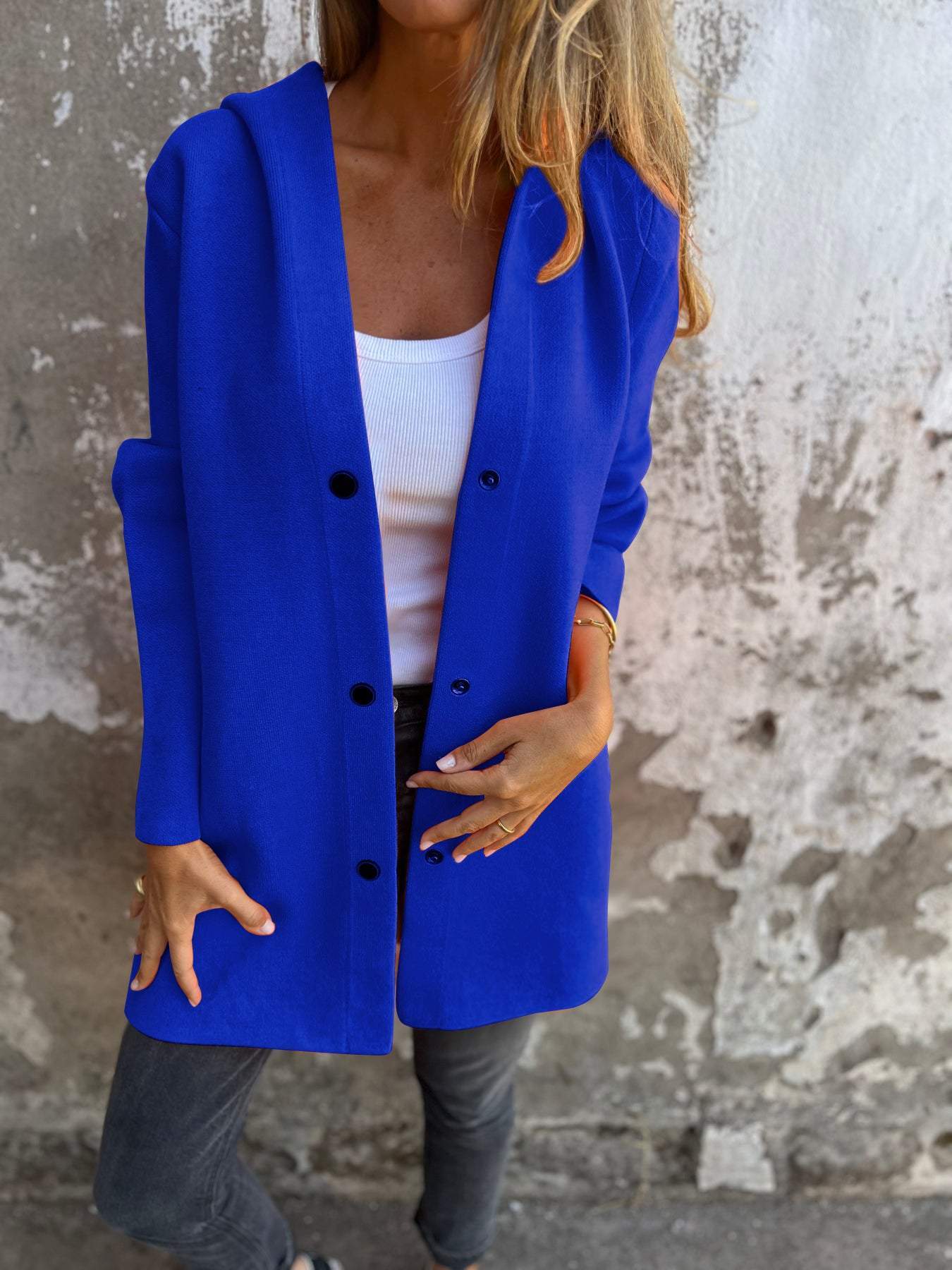 Leichter Blazer mit Kapuze