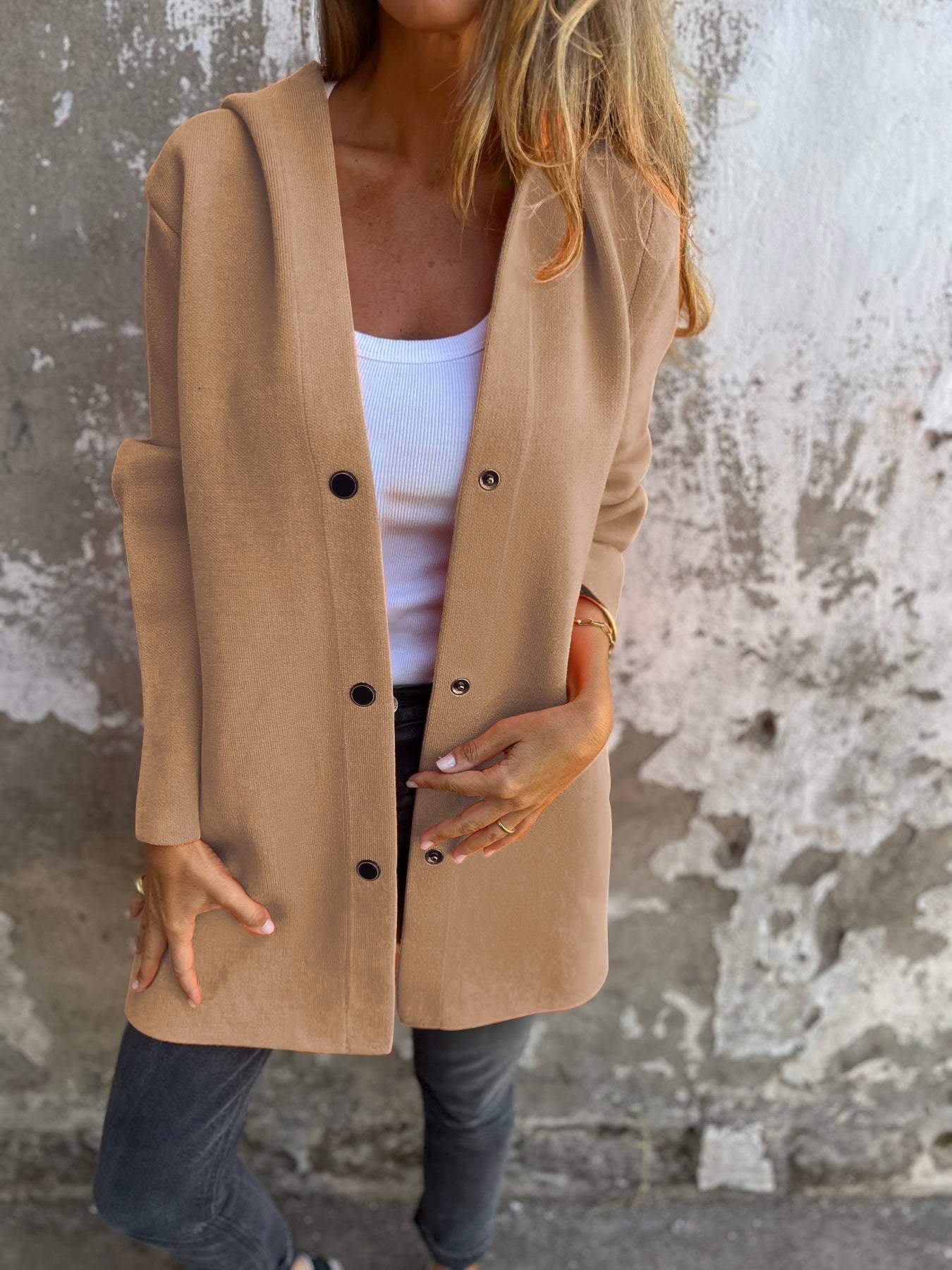 Leichter Blazer mit Kapuze