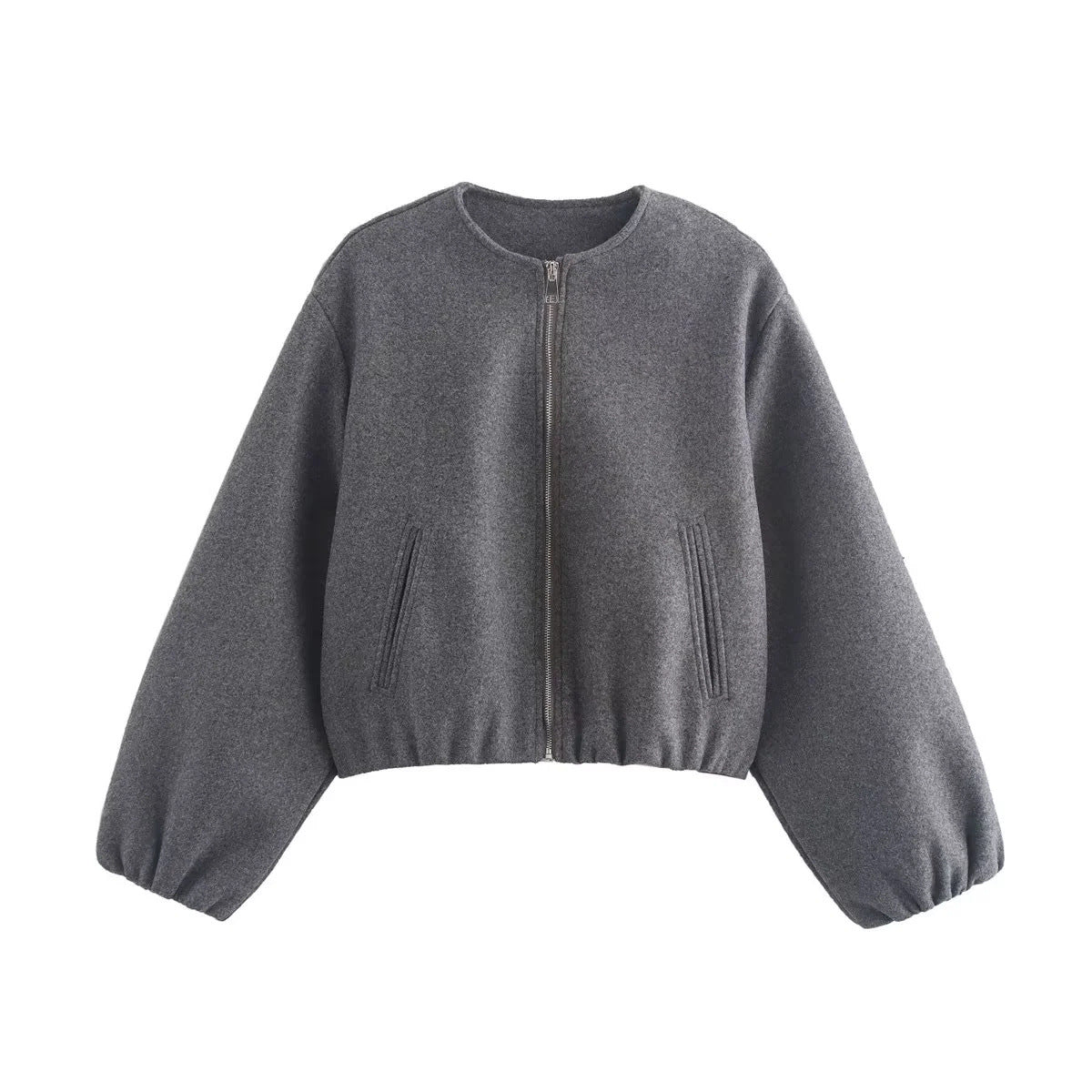 Damen Blousonjacke: Lockerer Schnitt, weiches Material