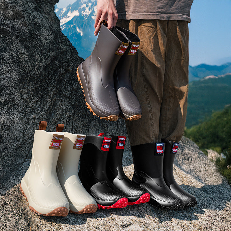 Herren Gummistiefel mit rutschfester Sohle
