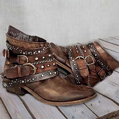 Vintage-Stiefeletten mit Komfort und Haltungsunterstützung