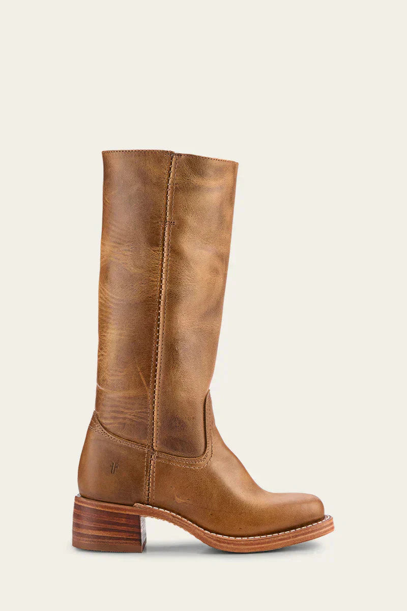 Damen Leder Stiefel Lang