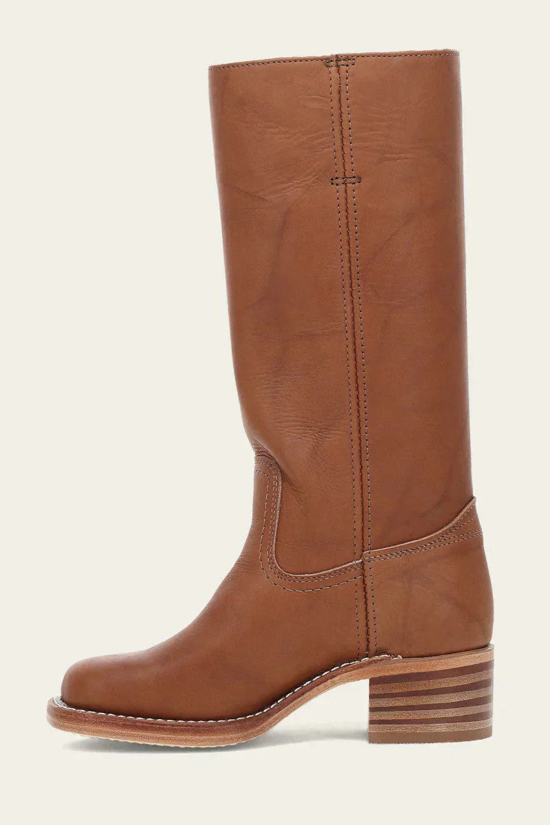 Damen Leder Stiefel Lang