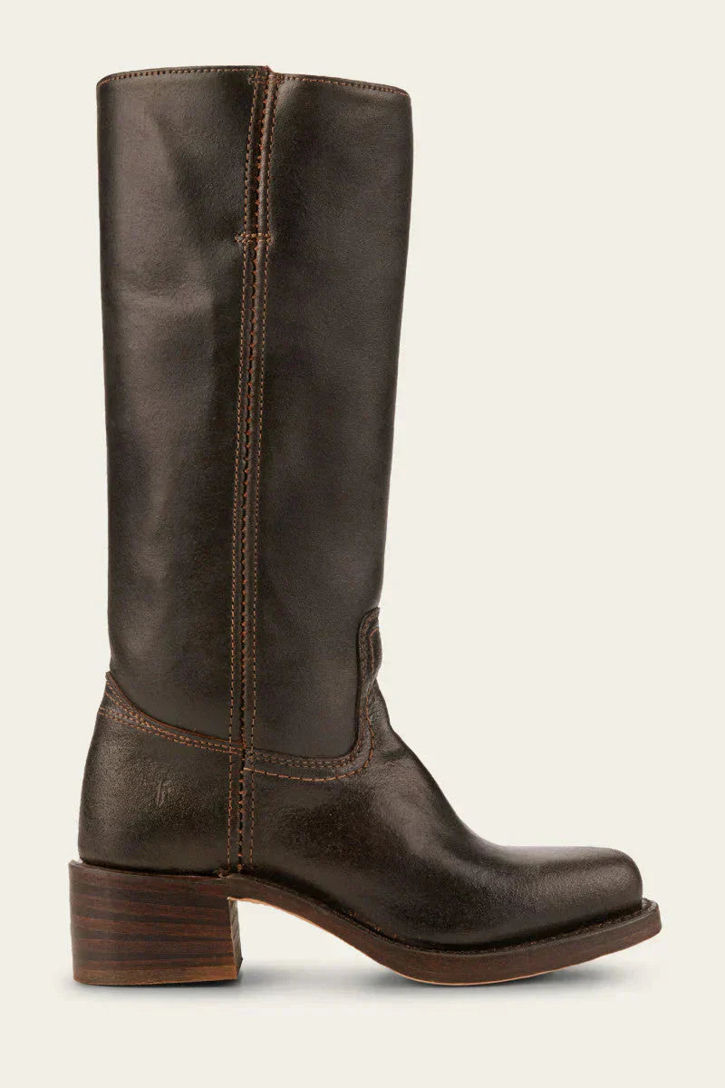 Damen Leder Stiefel Lang