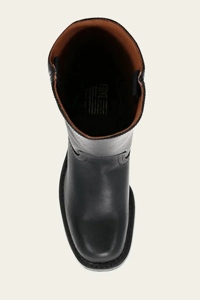 Damen Leder Stiefel Lang