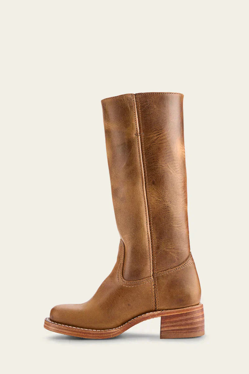 Damen Leder Stiefel Lang