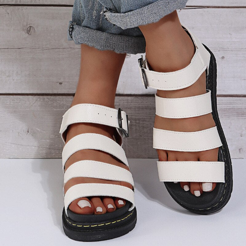 Stilvolle Ledersandalen für Damen