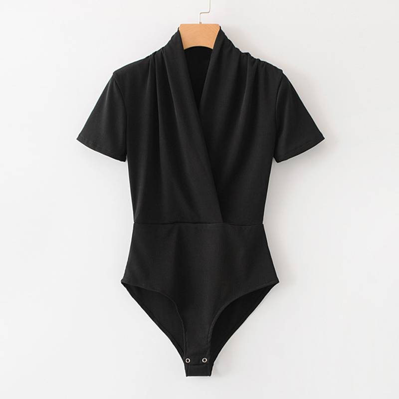 Eleganter Wickelbody mit V-Ausschnitt