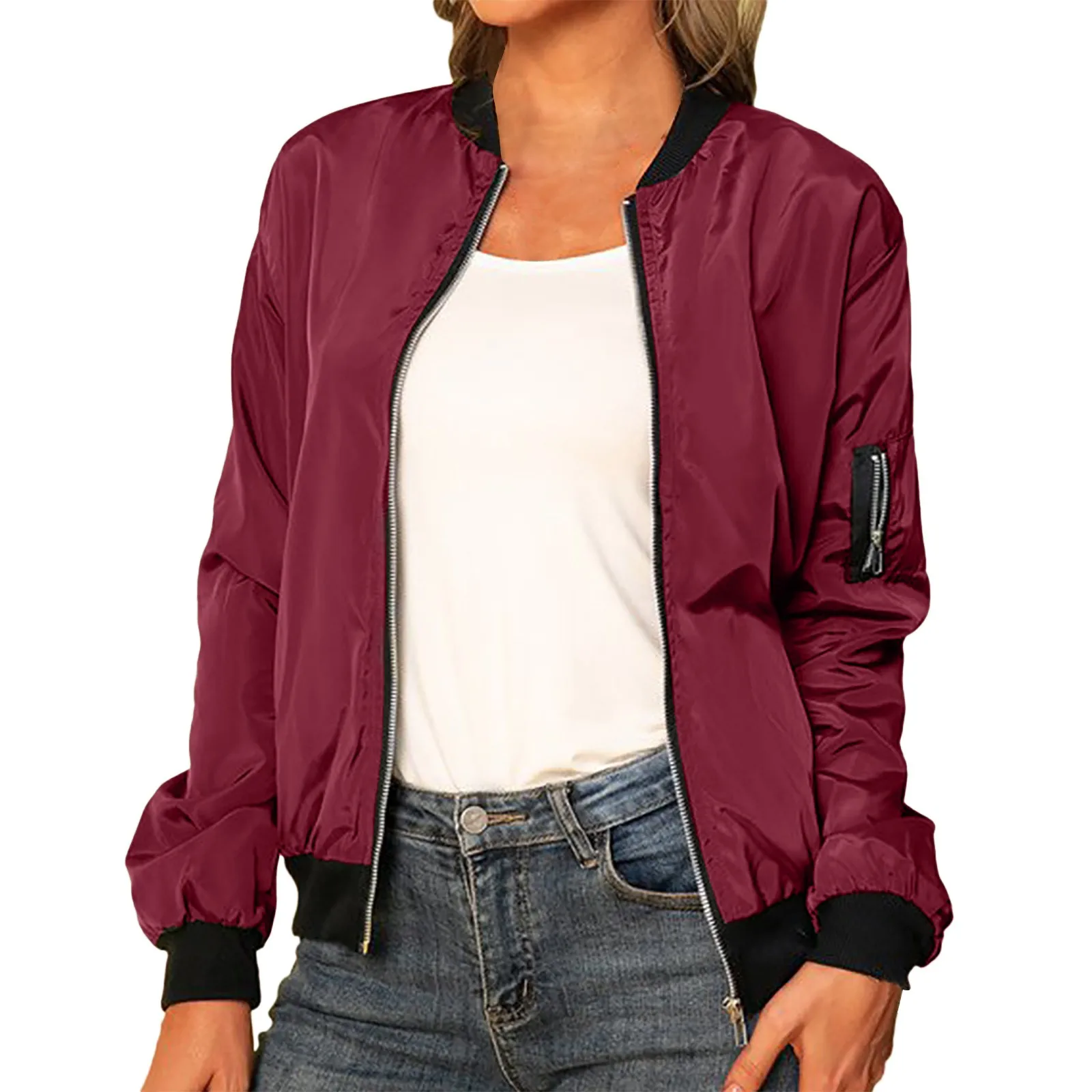 Damen Bomberjacke: Klassisch & Leger