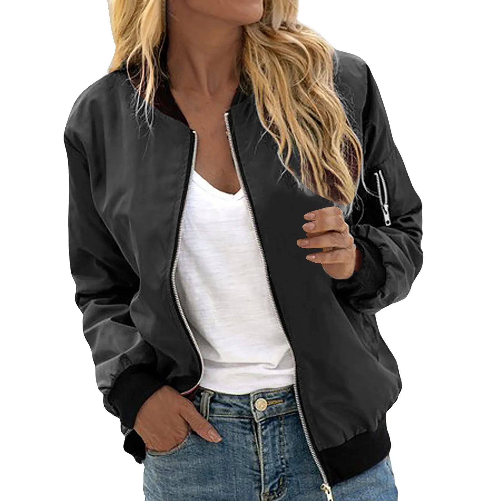 Damen Bomberjacke: Klassisch & Leger