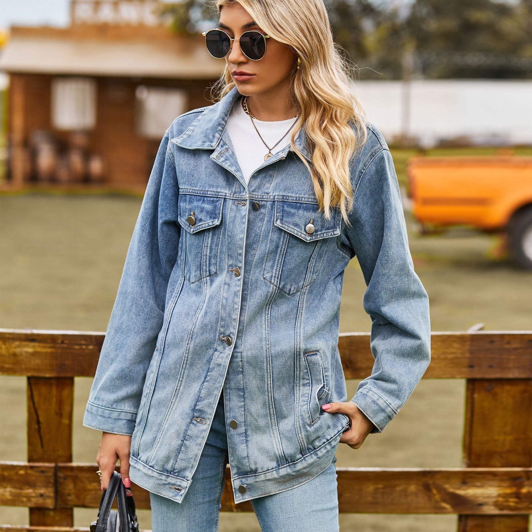 Vintage Jeansjacke für Damen: Unterjacke für den Winter