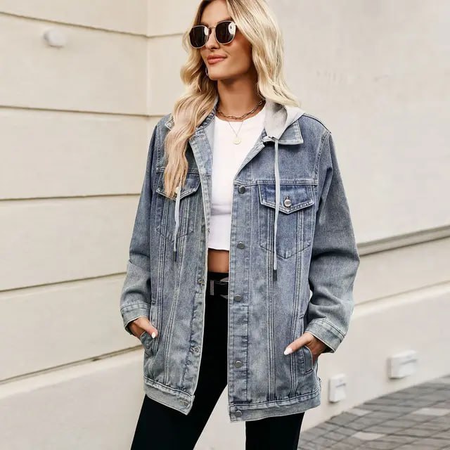 Vintage Jeansjacke für Damen: Unterjacke für den Winter
