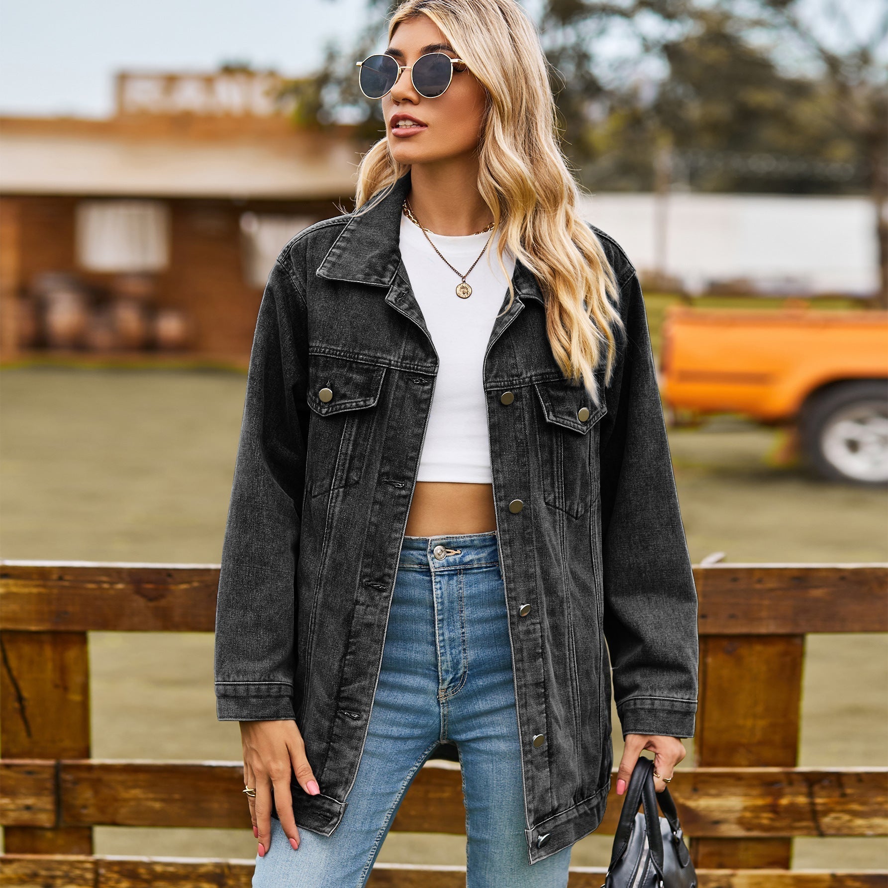 Vintage Jeansjacke für Damen: Unterjacke für den Winter