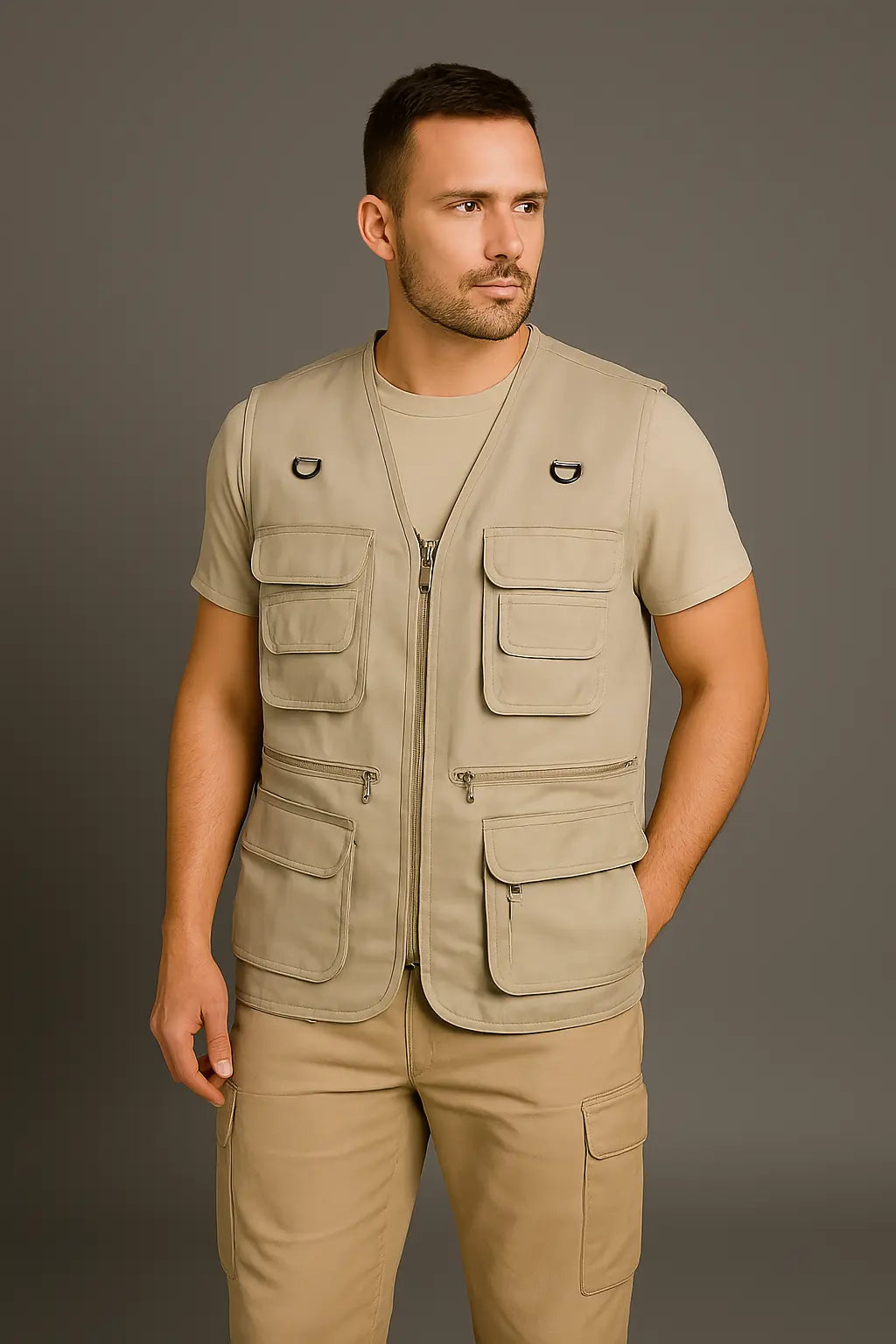 Herren Wanderweste mit vielen Taschen