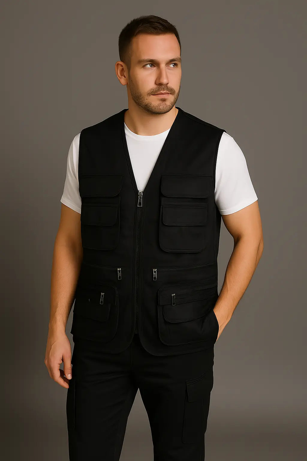 Herren Wanderweste mit vielen Taschen