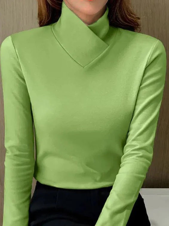 Elegante Bluse mit Stehkragen