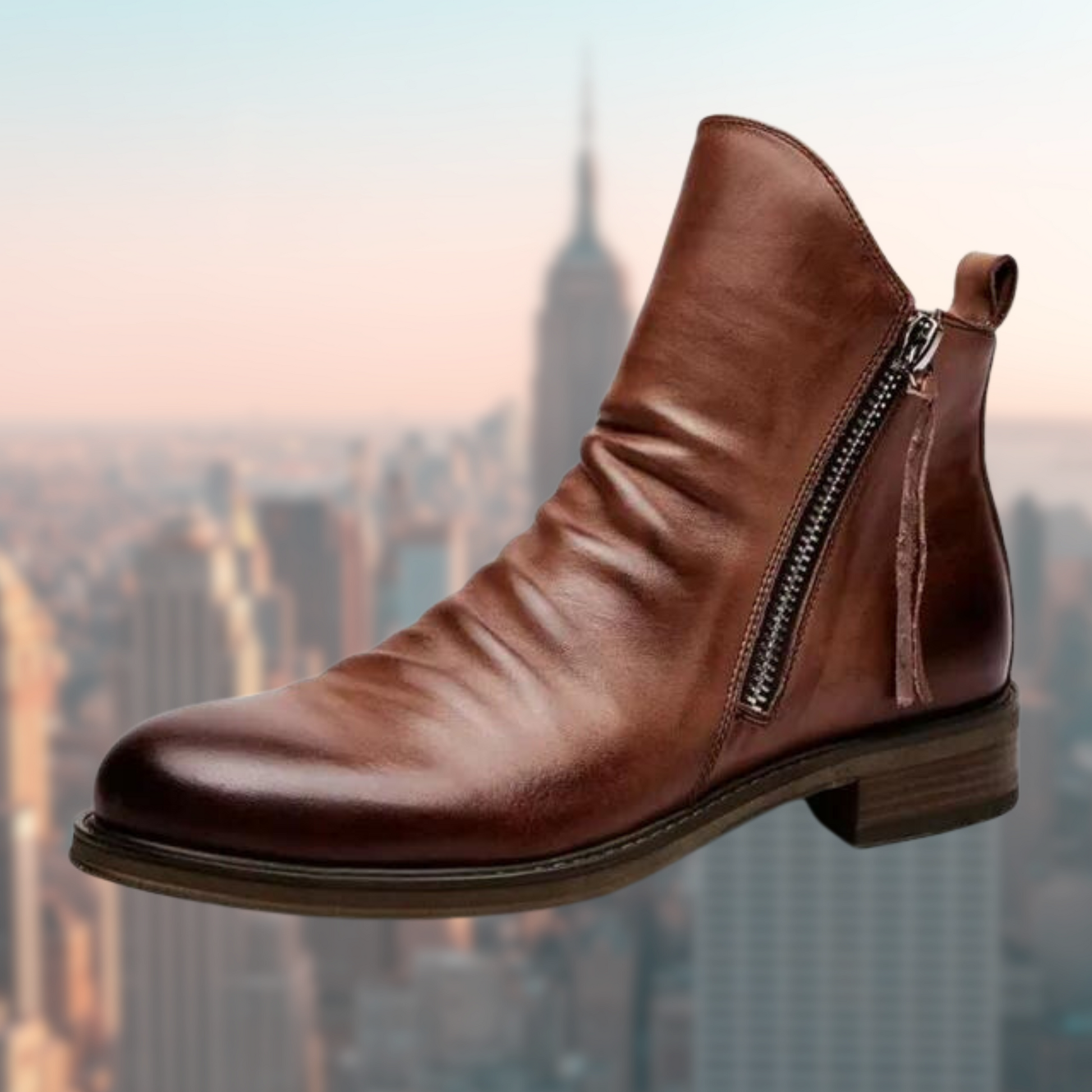 Hochwertige Lederstiefel mit rutschfester Sohle