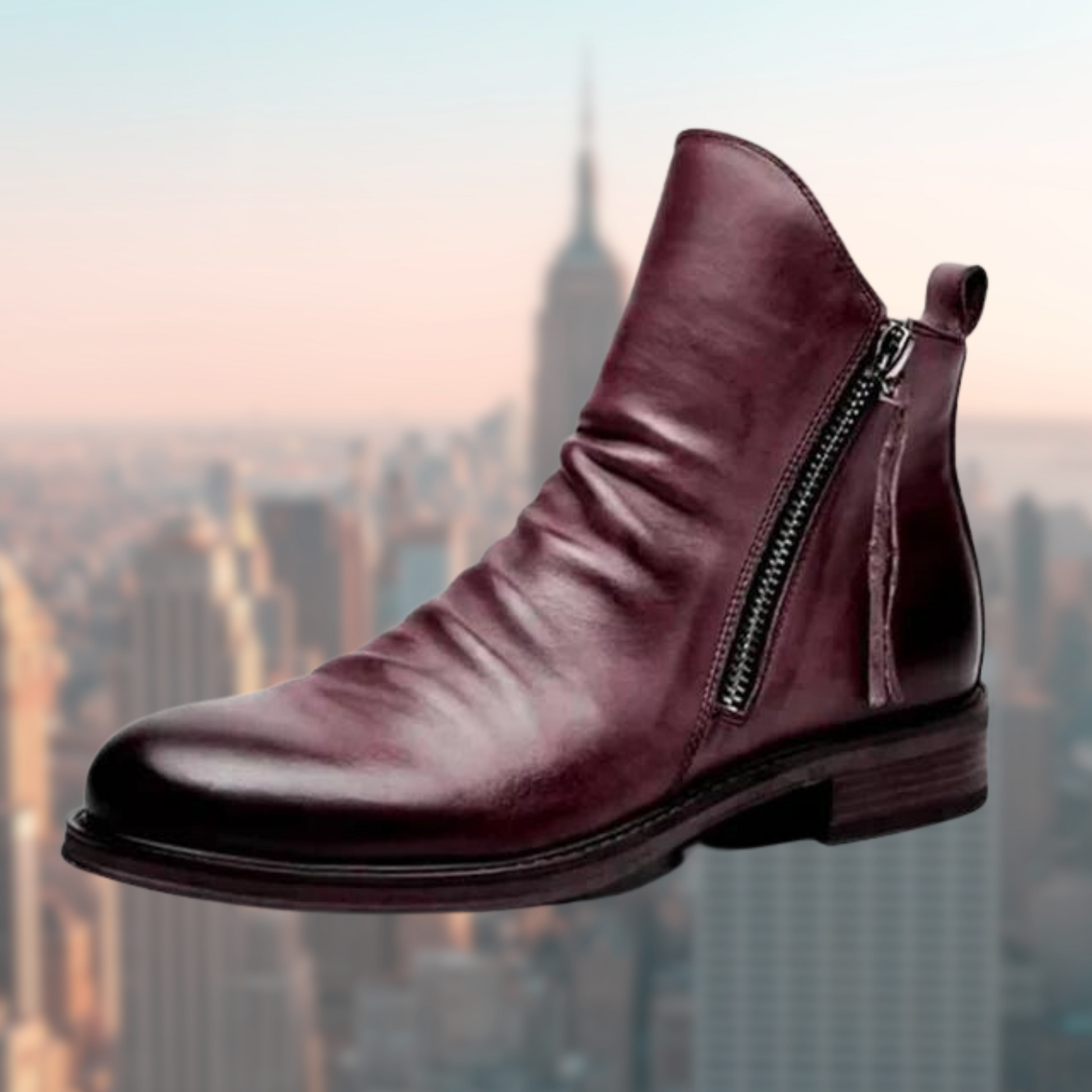 Hochwertige Lederstiefel mit rutschfester Sohle