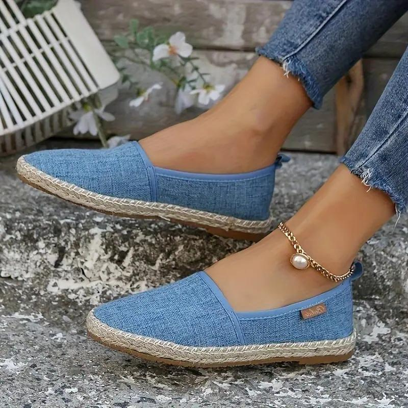 Flache Damen-Canvas-Schuhe