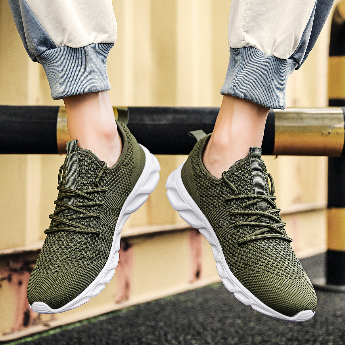 Herren Laufschuhe leicht & atmungsaktiv, Anti-Rutsch